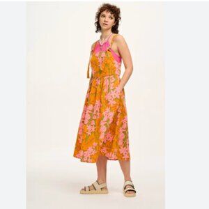 Lucy & Yak  Midi Cotton Gauze Dress - oversized